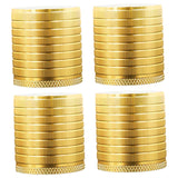 Maxbell 4Pcs Furniture Risers Sturdy Multipurpose Support for Tea Table Desk Cabinet Gold