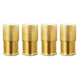 Maxbell 4Pcs Furniture Risers Sturdy Multipurpose Support for Tea Table Desk Cabinet Gold