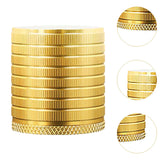 Maxbell 4Pcs Furniture Risers Sturdy Multipurpose Support for Tea Table Desk Cabinet Gold