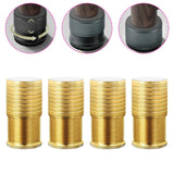 Maxbell 4Pcs Furniture Risers Sturdy Multipurpose Support for Tea Table Desk Cabinet Gold