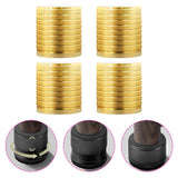 Maxbell 4Pcs Furniture Risers Sturdy Multipurpose Support for Tea Table Desk Cabinet Gold