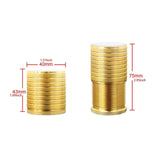 Maxbell 4Pcs Furniture Risers Sturdy Multipurpose Support for Tea Table Desk Cabinet Gold