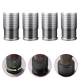 Maxbell 4Pcs Furniture Risers Sturdy Multipurpose Support for Tea Table Desk Cabinet Gray