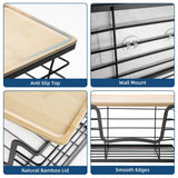 Maxbell Garbage Bag Roll Holder Versatile Stackable Storage Rack for Kitchen Counter