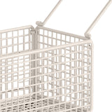 Maxbell Rolling Laundry Basket Cart Large Heavy Duty Laundry Hamper for Home Bedroom Large White