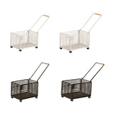 Maxbell Rolling Laundry Basket Cart Large Heavy Duty Laundry Hamper for Home Bedroom Large White