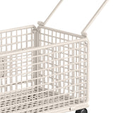 Maxbell Rolling Laundry Basket Cart Large Heavy Duty Laundry Hamper for Home Bedroom Medium White