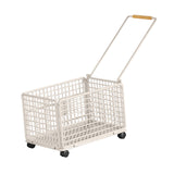 Maxbell Rolling Laundry Basket Cart Large Heavy Duty Laundry Hamper for Home Bedroom Medium White