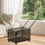 Maxbell Rolling Laundry Basket Cart Large Heavy Duty Laundry Hamper for Home Bedroom Large Black
