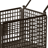 Maxbell Rolling Laundry Basket Cart Large Heavy Duty Laundry Hamper for Home Bedroom Medium Black