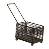 Maxbell Rolling Laundry Basket Cart Large Heavy Duty Laundry Hamper for Home Bedroom Medium Black