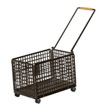 Maxbell Rolling Laundry Basket Cart Large Heavy Duty Laundry Hamper for Home Bedroom Medium Black