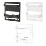 Maxbell Key Holder Wall Mount Shelf Multipurpose Key Hook for Office Entryway Garage Black