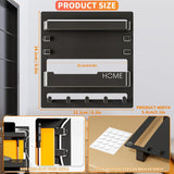 Maxbell Key Holder Wall Mount Shelf Multipurpose Key Hook for Office Entryway Garage Black