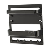 Maxbell Key Holder Wall Mount Shelf Multipurpose Key Hook for Office Entryway Garage Black