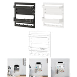 Maxbell Key Holder Wall Mount Shelf Multipurpose Key Hook for Office Entryway Garage Black