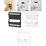 Maxbell Key Holder Wall Mount Shelf Multipurpose Key Hook for Office Entryway Garage Black
