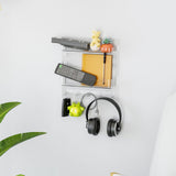 Maxbell Key Holder Wall Mount Shelf Multipurpose Key Hook for Office Entryway Garage Clear