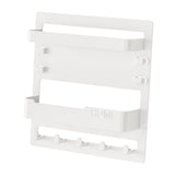 Maxbell Key Holder Wall Mount Shelf Multipurpose Key Hook for Office Entryway Garage White