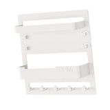 Maxbell Key Holder Wall Mount Shelf Multipurpose Key Hook for Office Entryway Garage White