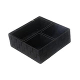 Maxbell 4Pcs Woven Storage Box Cubes Organization Containers for Drawer Car Tabletop Black