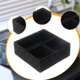 Maxbell 4Pcs Woven Storage Box Cubes Organization Containers for Drawer Car Tabletop Black