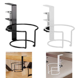 Maxbell Desk Cup Holder Apartment Easy to Install No Drill Clamp on Table Cup Holder Black