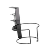 Maxbell Desk Cup Holder Apartment Easy to Install No Drill Clamp on Table Cup Holder Black