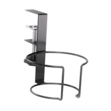 Maxbell Desk Cup Holder Apartment Easy to Install No Drill Clamp on Table Cup Holder Black