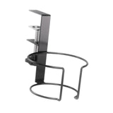 Maxbell Desk Cup Holder Apartment Easy to Install No Drill Clamp on Table Cup Holder Black