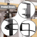 Maxbell Desk Cup Holder Apartment Easy to Install No Drill Clamp on Table Cup Holder Black