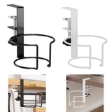 Maxbell Desk Cup Holder Apartment Easy to Install No Drill Clamp on Table Cup Holder Black