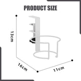 Maxbell Desk Cup Holder Apartment Easy to Install No Drill Clamp on Table Cup Holder White
