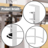 Maxbell Desk Cup Holder Apartment Easy to Install No Drill Clamp on Table Cup Holder White