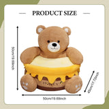 Maxbell Kids Couch Bear Cushion Sofa Living Room Home Furniture Children Comfy Chair