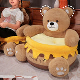 Maxbell Kids Couch Bear Cushion Sofa Living Room Home Furniture Children Comfy Chair