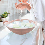 Maxbell Wash Basin Face Plunge Lightweight Washing Basin for Laundry Camping Kitchen Pink