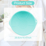 Maxbell Wash Basin Face Plunge Lightweight Washing Basin for Laundry Camping Kitchen Blue