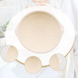 Maxbell Wash Basin Face Plunge Lightweight Washing Basin for Laundry Camping Kitchen Beige