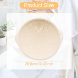 Maxbell Wash Basin Face Plunge Lightweight Washing Basin for Laundry Camping Kitchen Beige