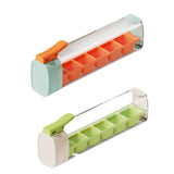Maxbell Ice Cube Tray Leakproof Reusable Freezer Ice Tray for Cocktail Wine Iced Tea Orange