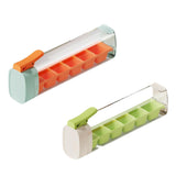 Maxbell Ice Cube Tray Leakproof Reusable Freezer Ice Tray for Cocktail Wine Iced Tea Orange