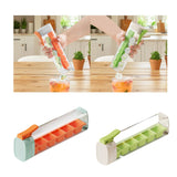 Maxbell Ice Cube Tray Leakproof Reusable Freezer Ice Tray for Cocktail Wine Iced Tea Orange