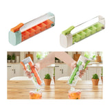 Maxbell Ice Cube Tray Leakproof Reusable Freezer Ice Tray for Cocktail Wine Iced Tea Orange