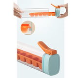 Maxbell Ice Cube Tray Leakproof Reusable Freezer Ice Tray for Cocktail Wine Iced Tea Orange