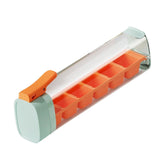 Maxbell Ice Cube Tray Leakproof Reusable Freezer Ice Tray for Cocktail Wine Iced Tea Orange