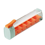Maxbell Ice Cube Tray Leakproof Reusable Freezer Ice Tray for Cocktail Wine Iced Tea Orange