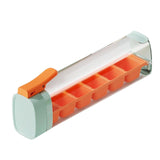 Maxbell Ice Cube Tray Leakproof Reusable Freezer Ice Tray for Cocktail Wine Iced Tea Orange