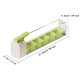 Maxbell Ice Cube Tray Leakproof Reusable Freezer Ice Tray for Cocktail Wine Iced Tea Green