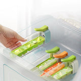 Maxbell Ice Cube Tray Leakproof Reusable Freezer Ice Tray for Cocktail Wine Iced Tea Green